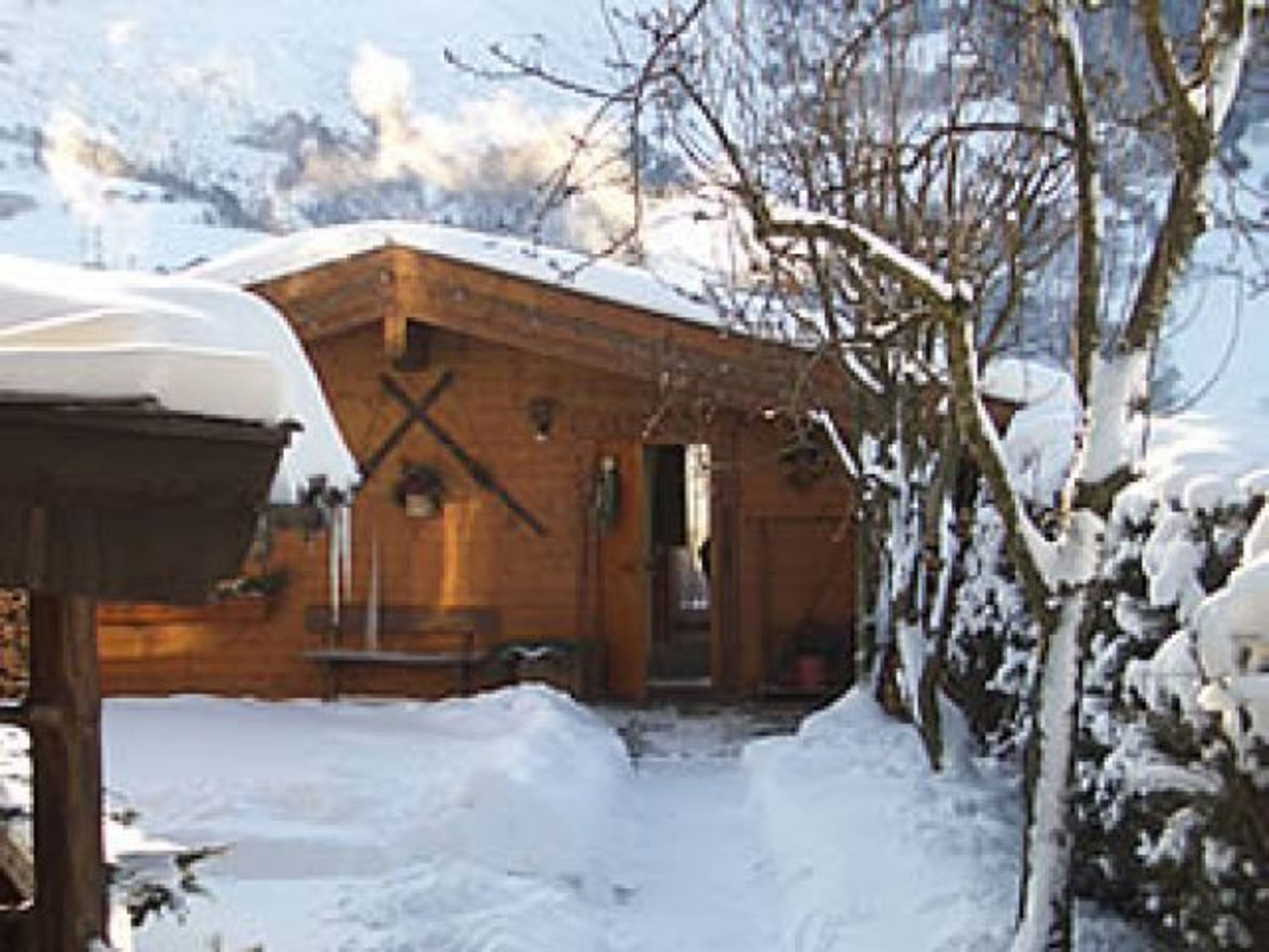 Hütte im Winter