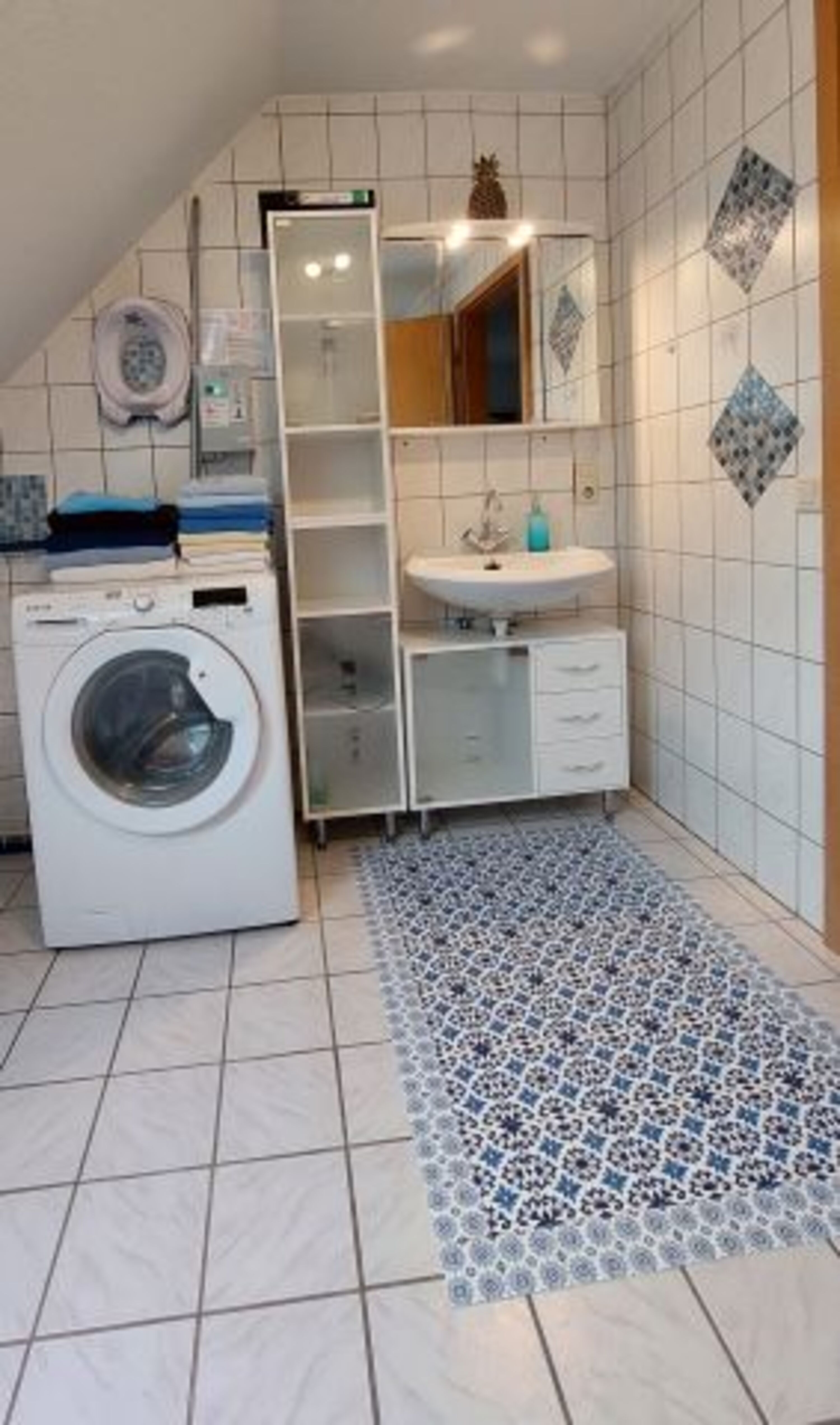 Bad mit Waschtrockner