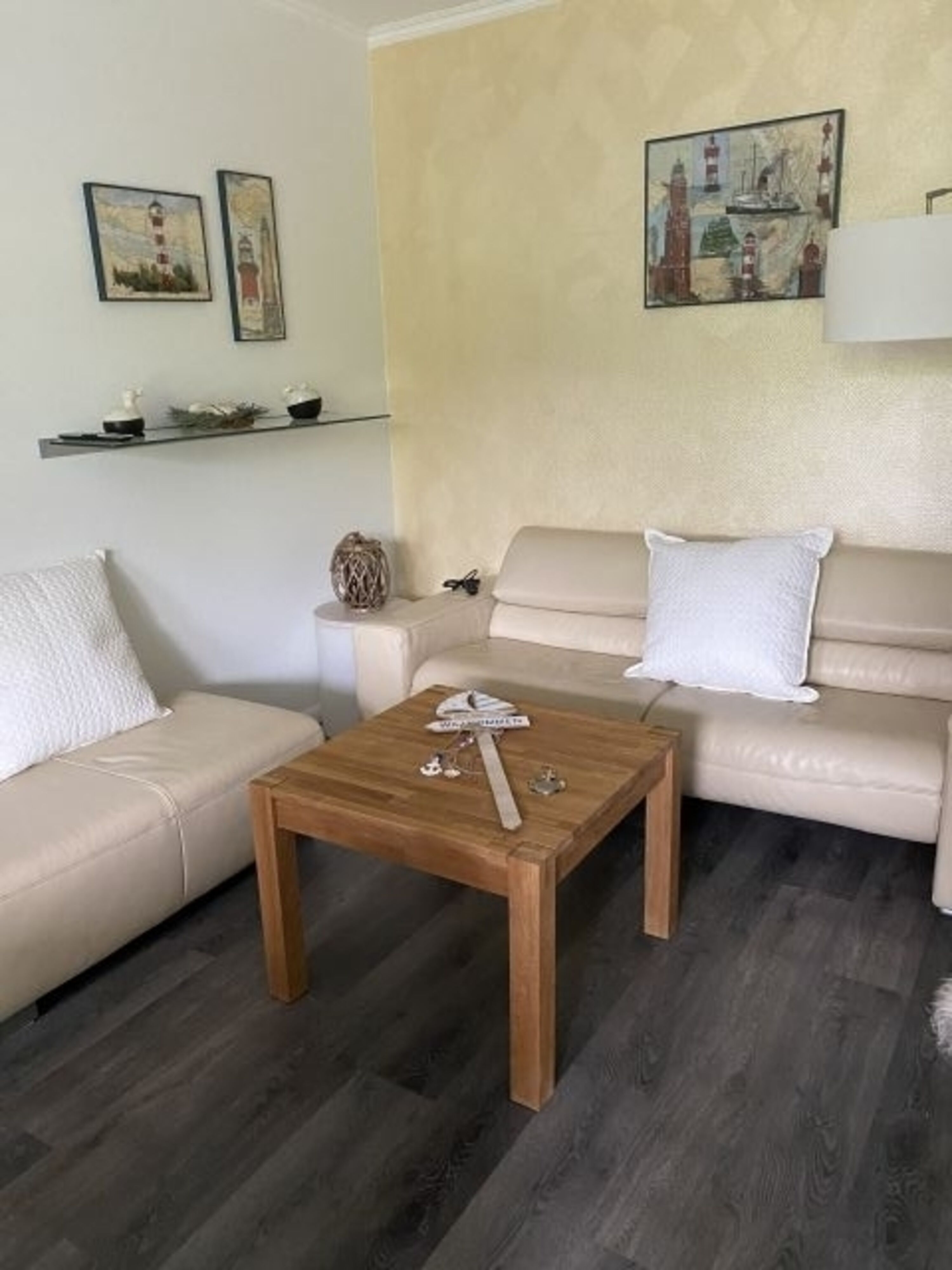 Sitzgruppe, Leder, im Wohnbereich