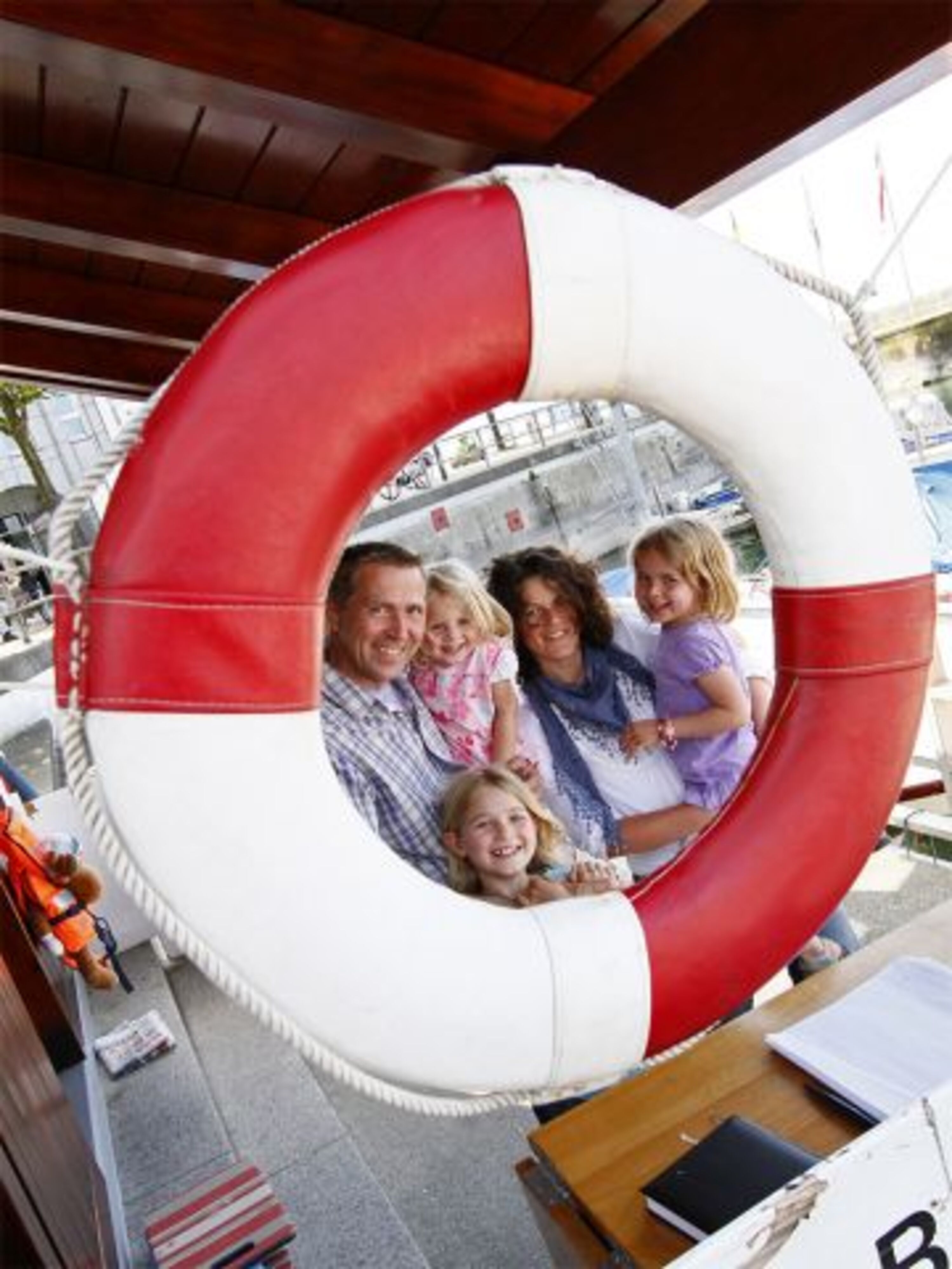 Familienausflug mit dem Schiff