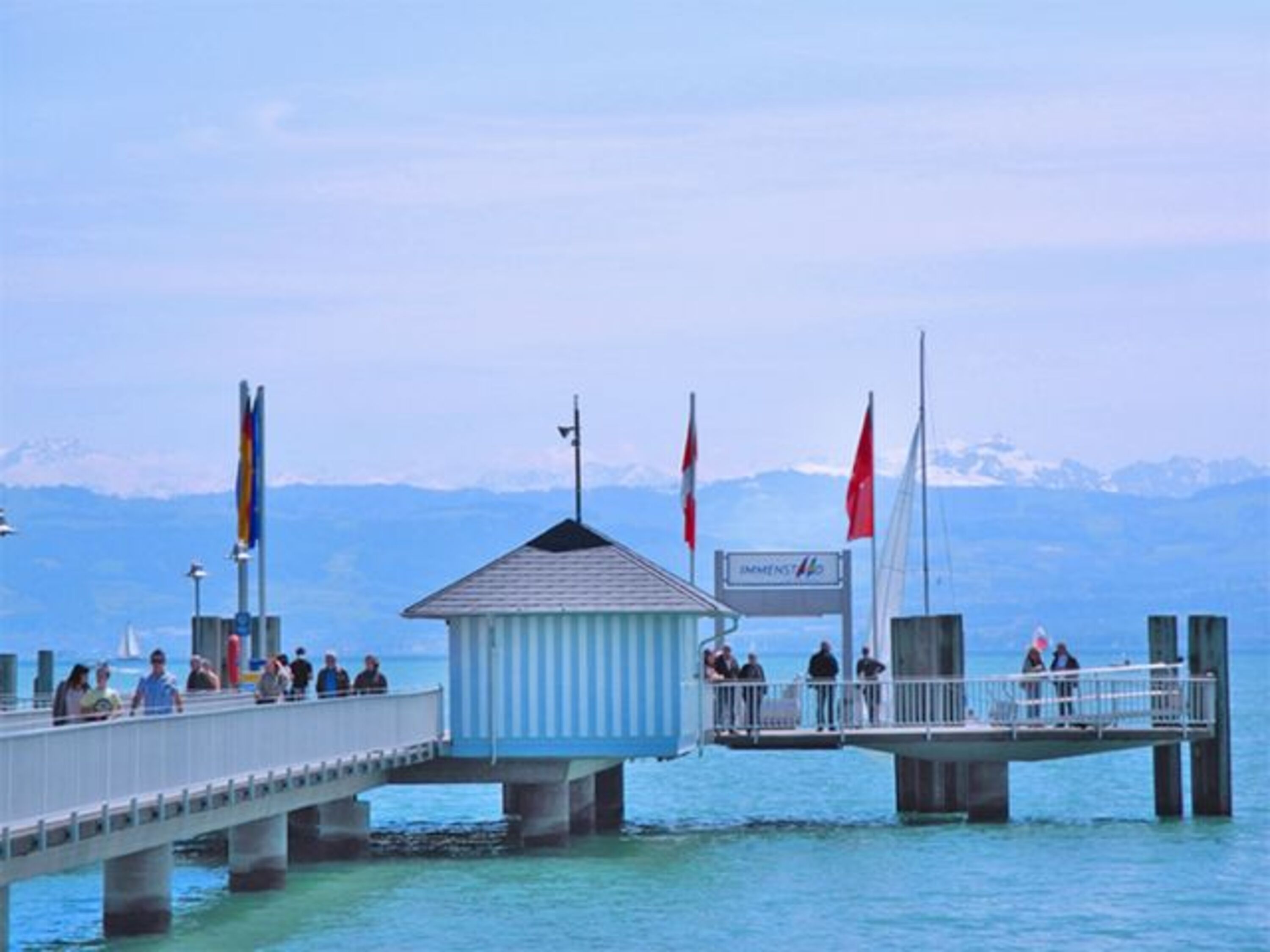 Die Schiffslandestelle in Immenstaad