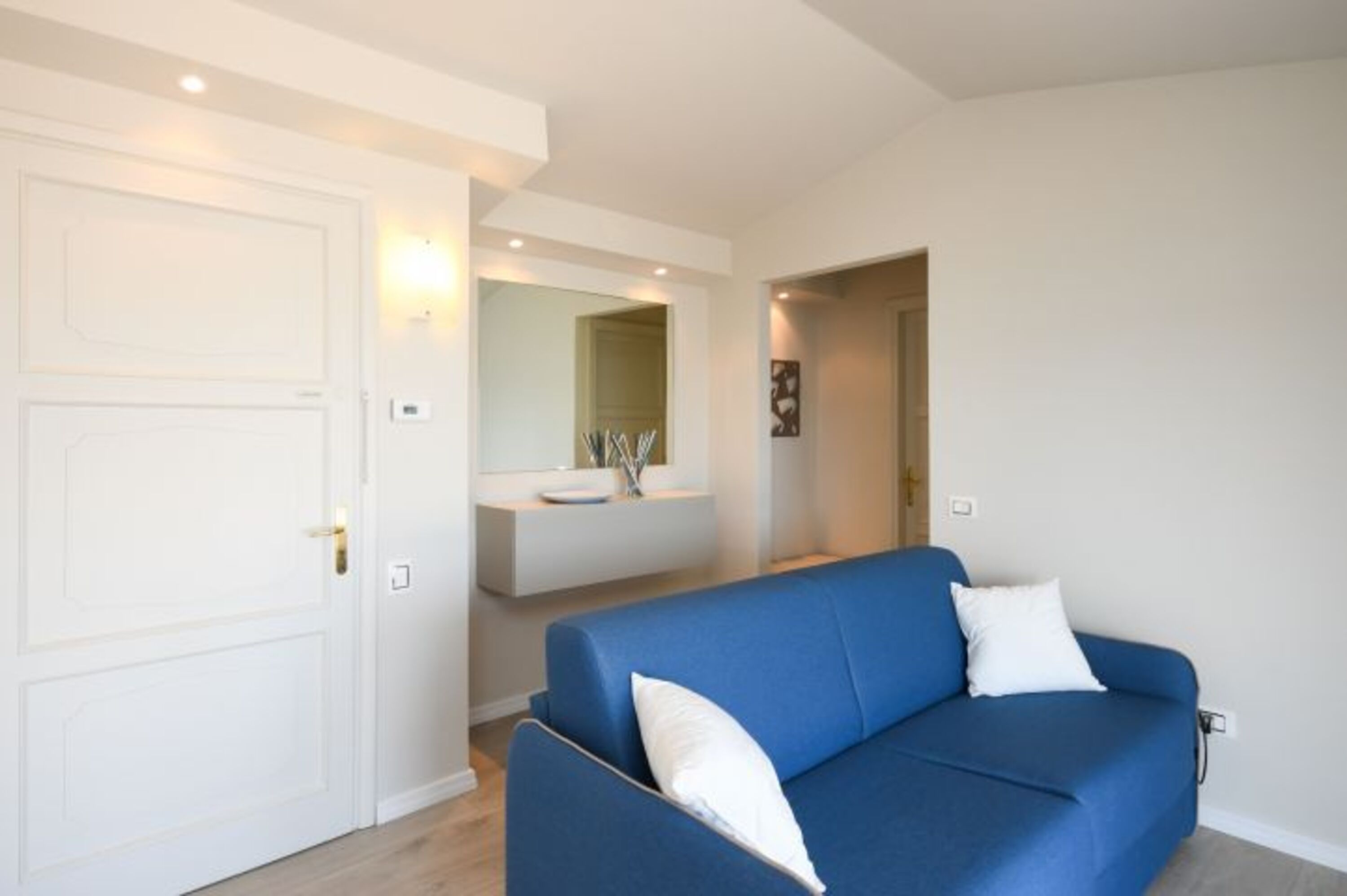 Sofa Bett in Wohnzimmer