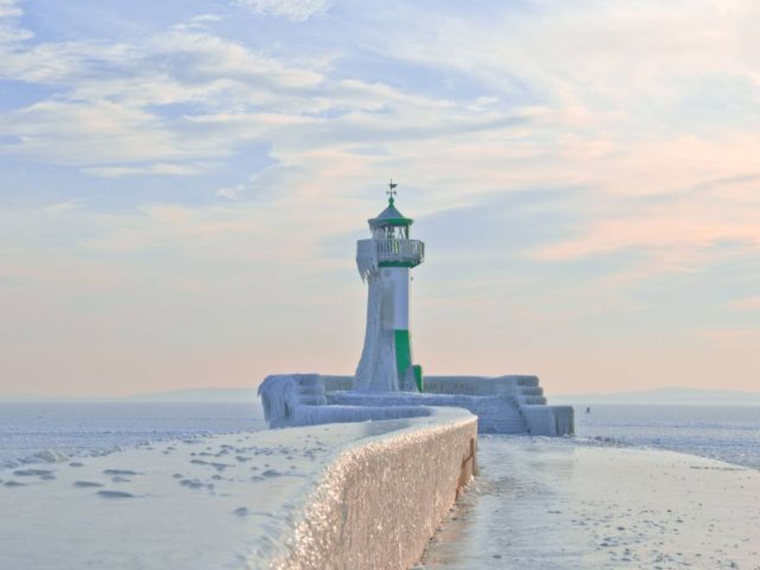 Eiszeit am Meer.