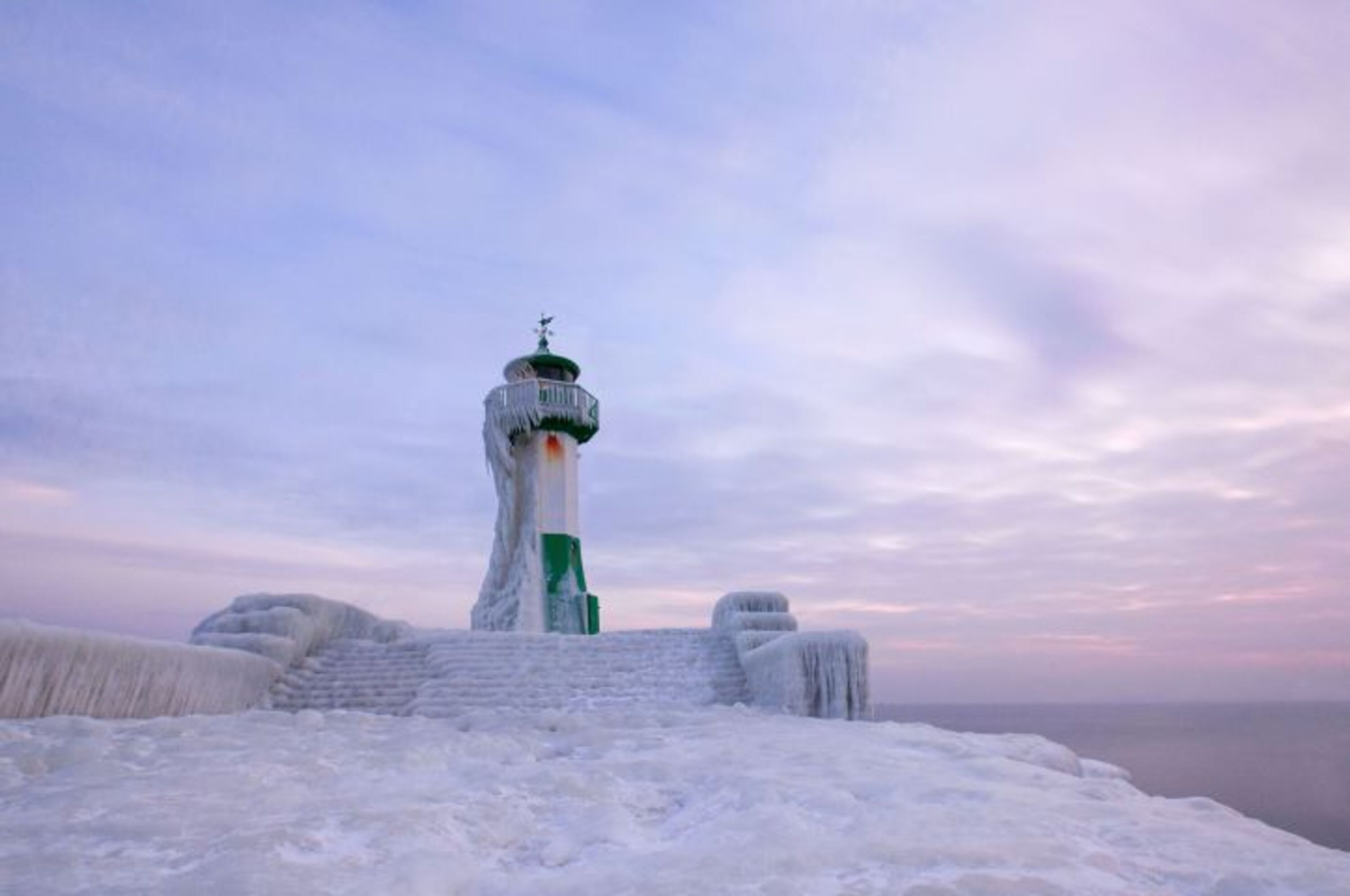 Eiszeit an der Ostsee.