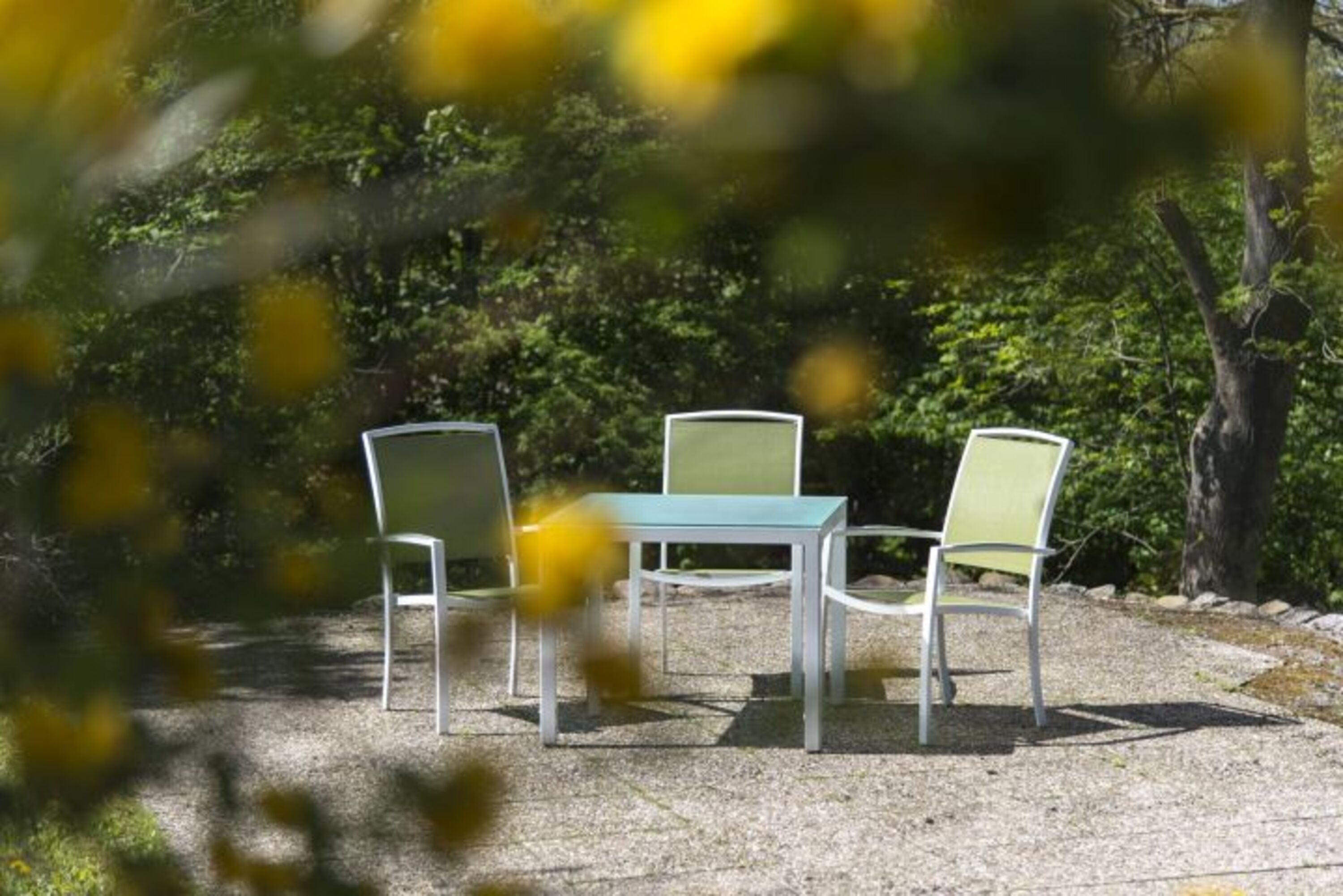 Unsre zweite Grillterrasse.