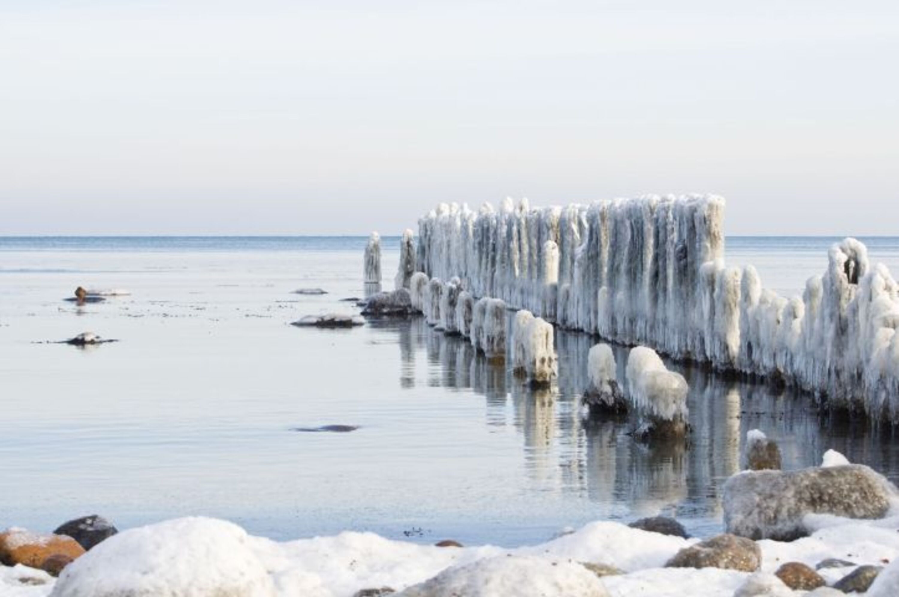 Eiszeit an der Ostsee.