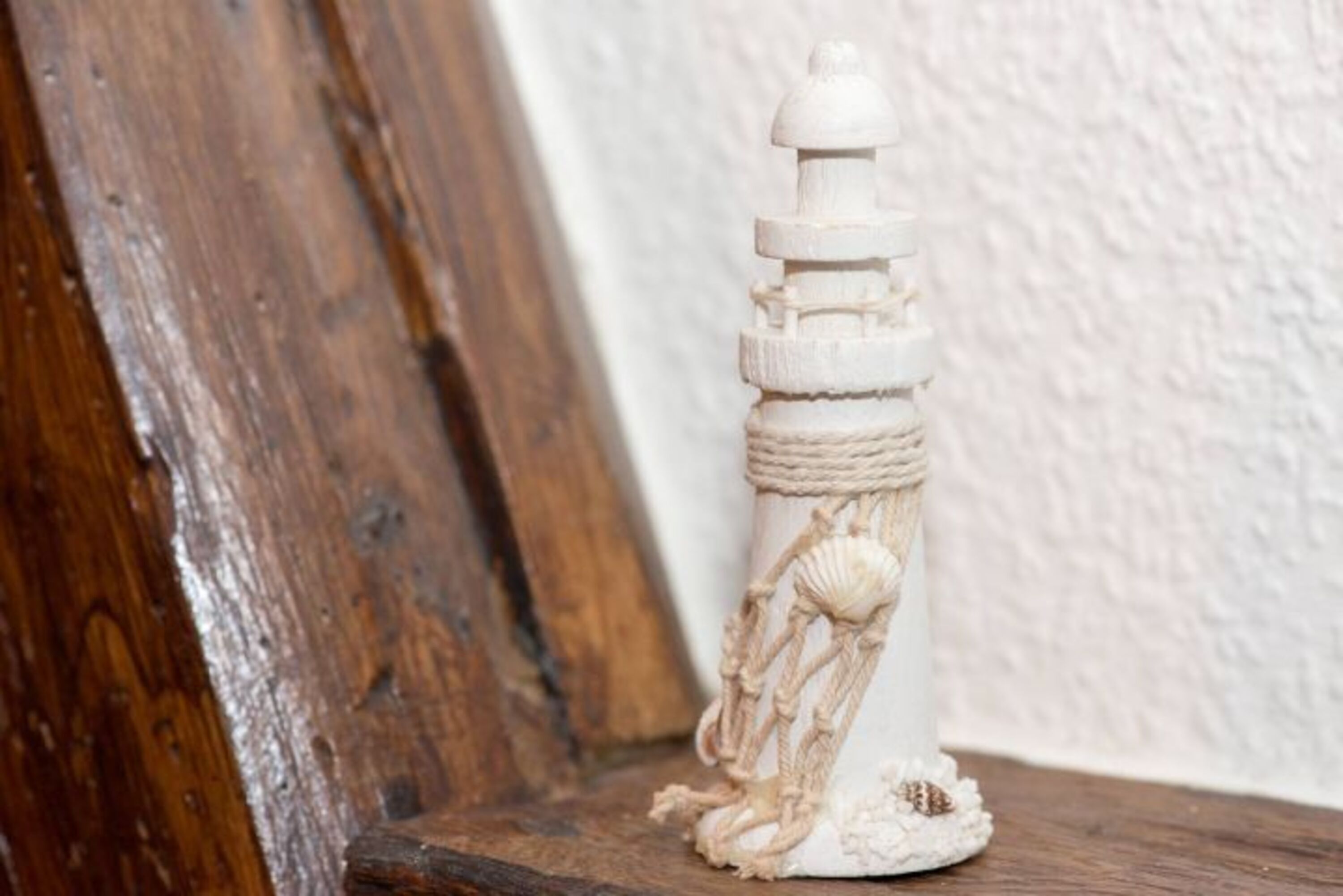 Unsere Fewo Seeschwalbe, das Fachwerk ist original