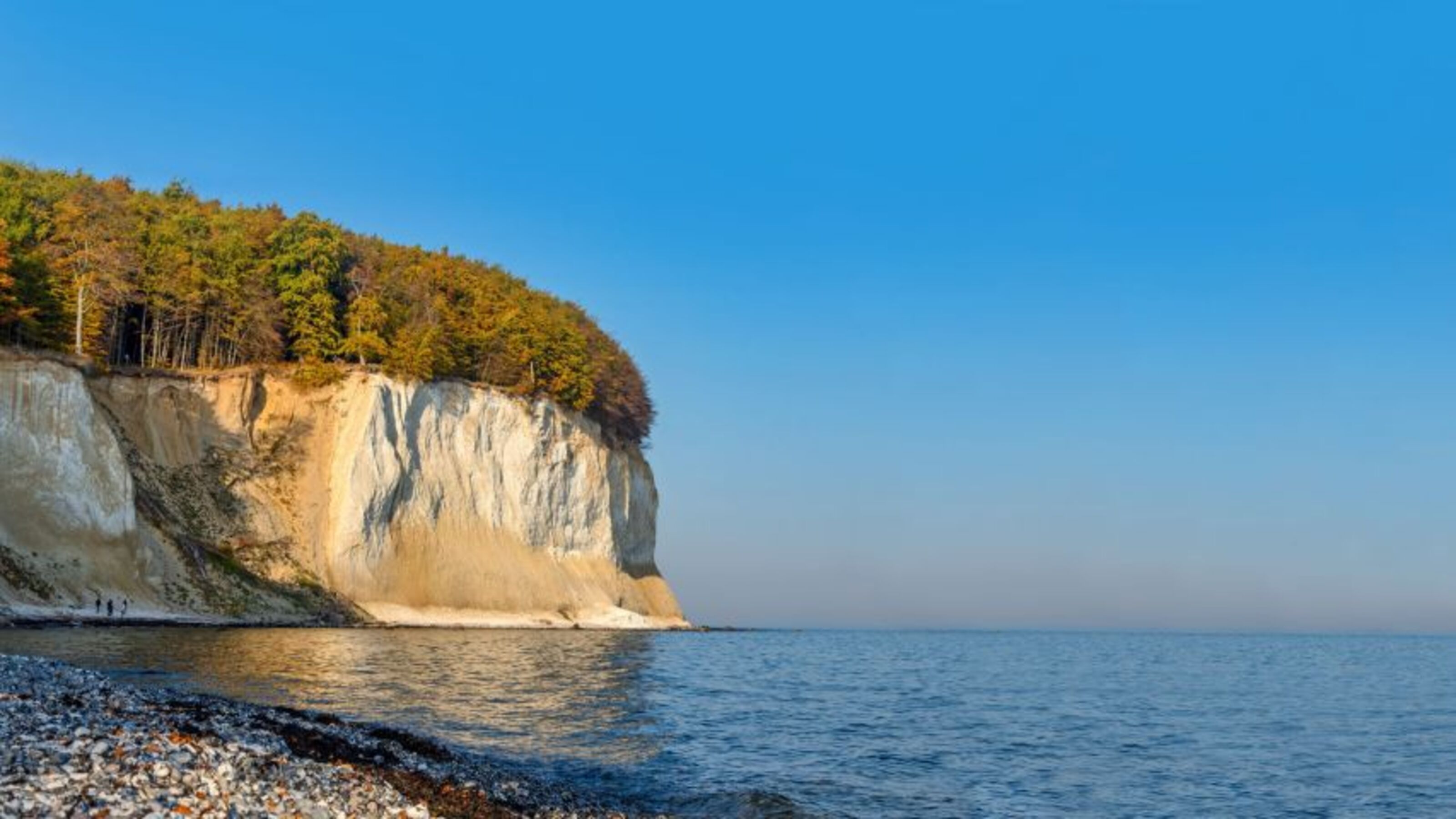 Die Kreidefelsen der Insel.