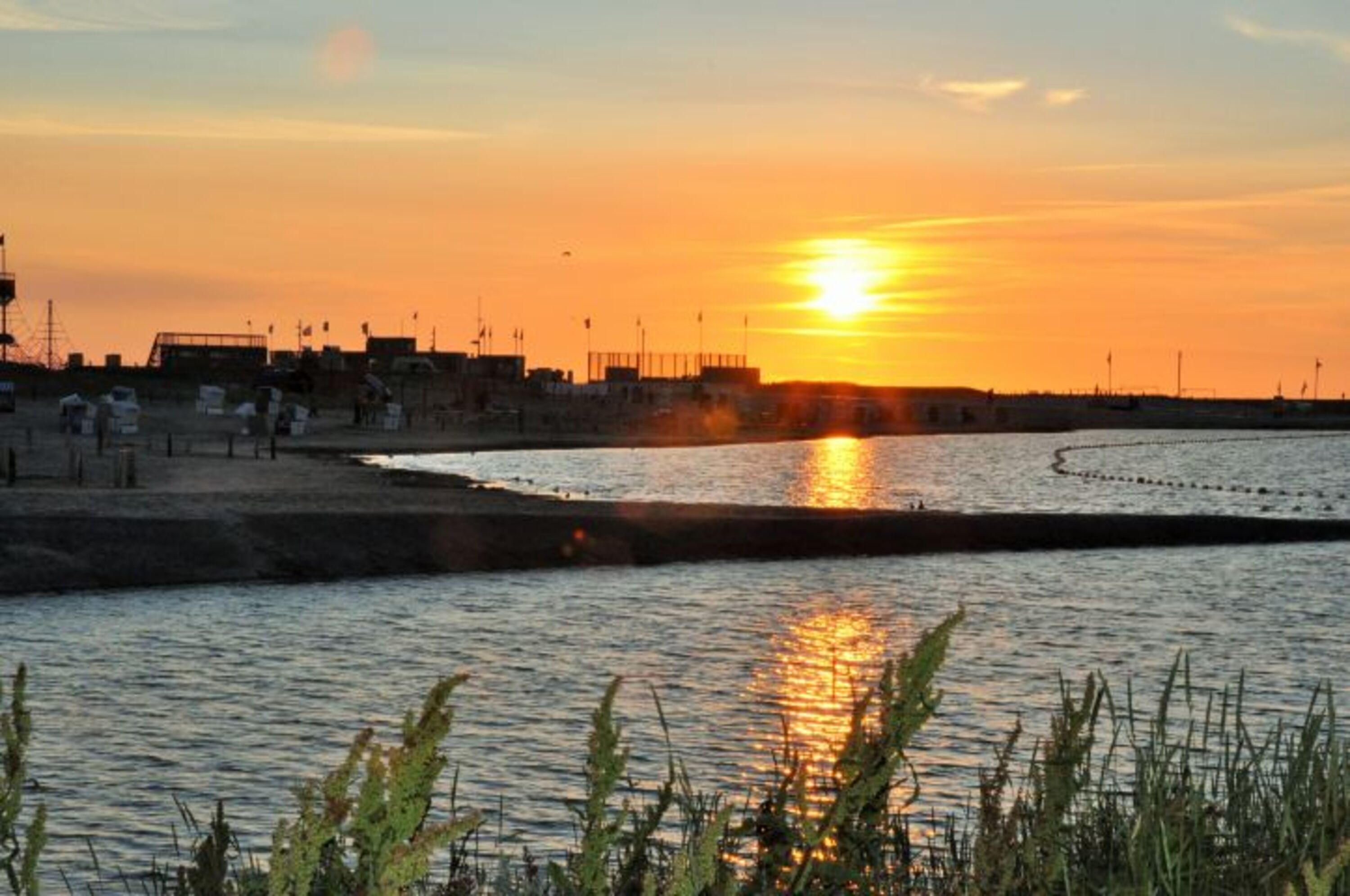 Sonnenuntergang Perlebucht