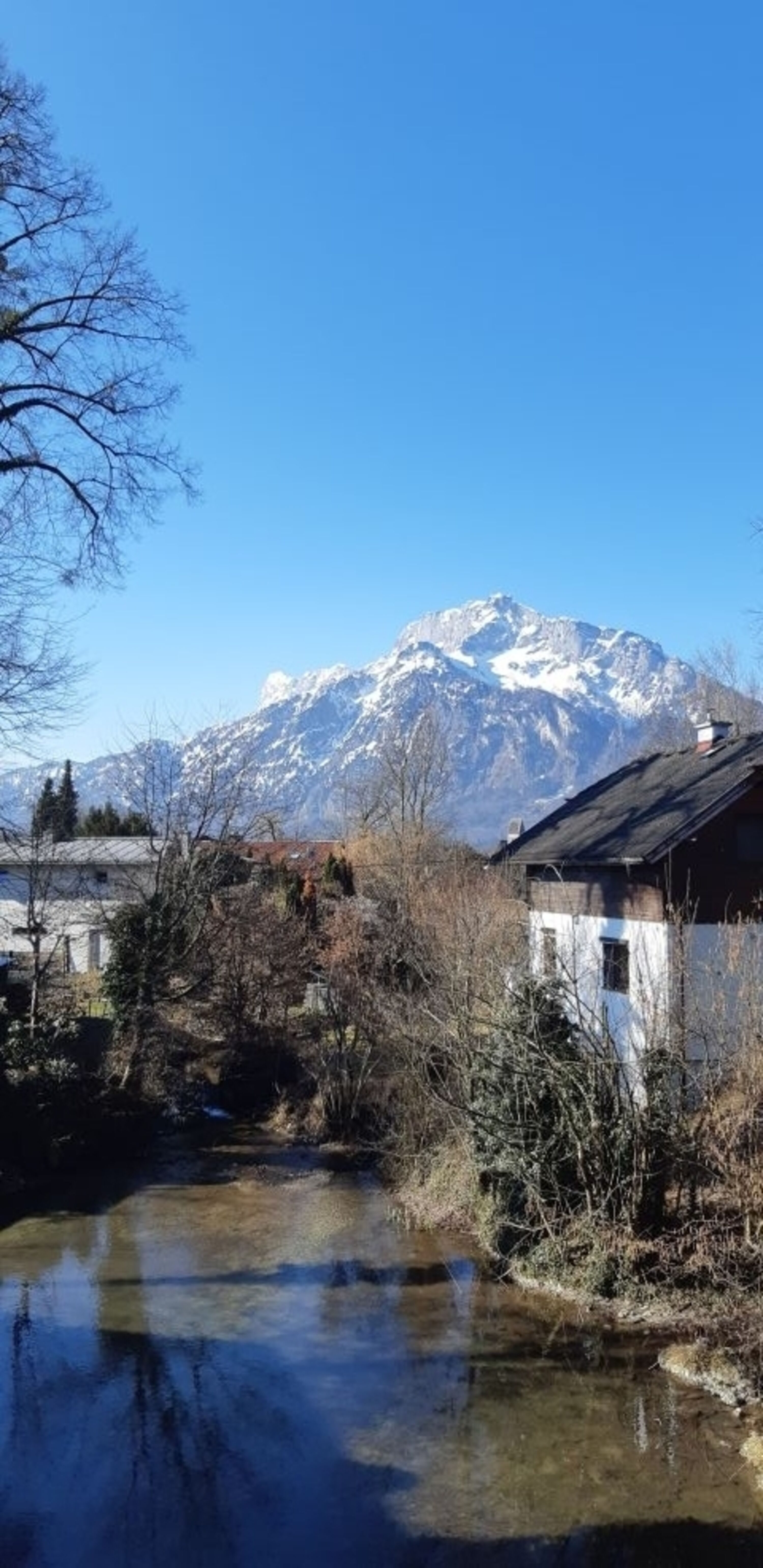 Ausblick auf den Alterbach und Untersberg