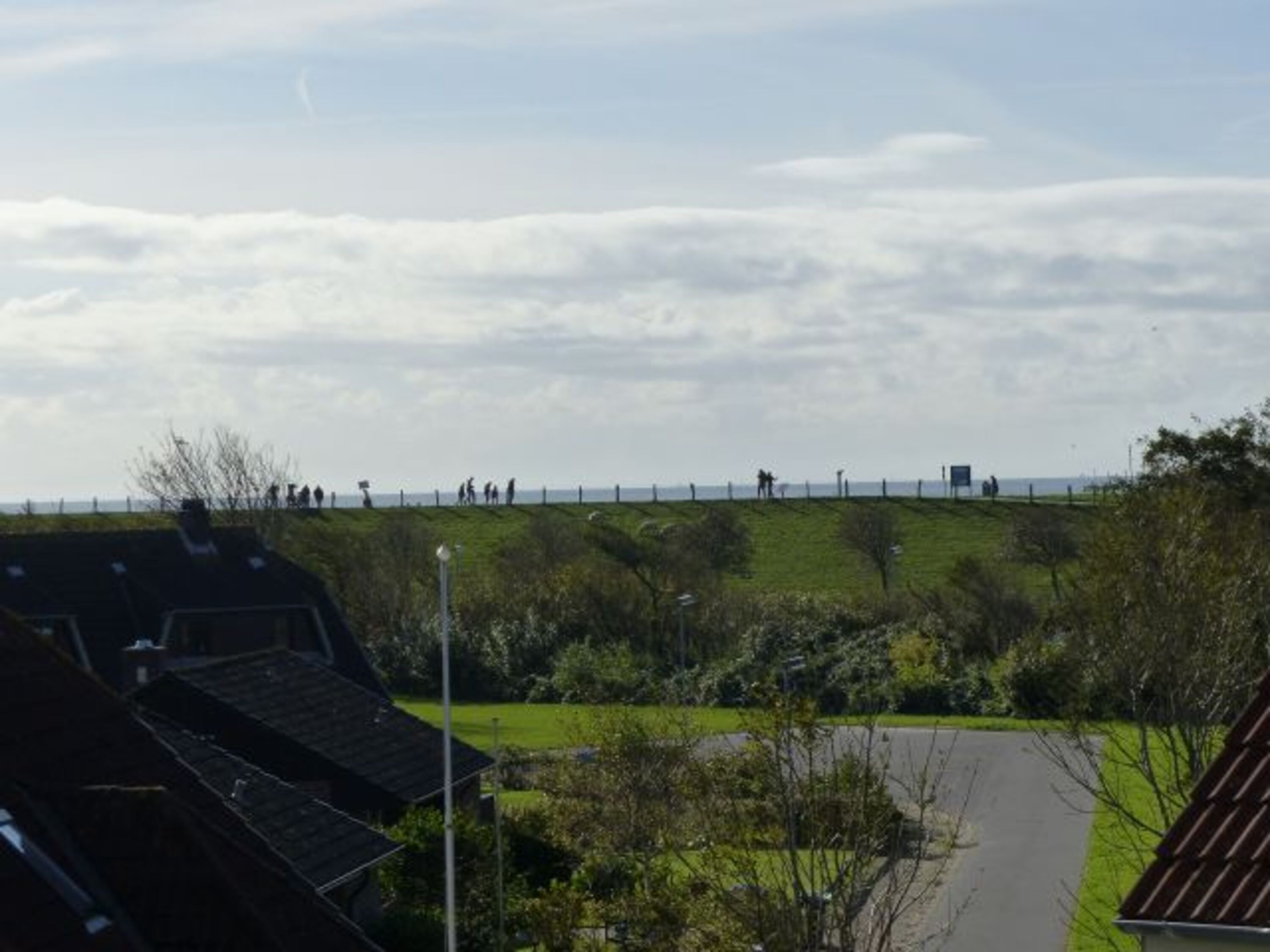 Blick vom Balkon auf die Nordsee 