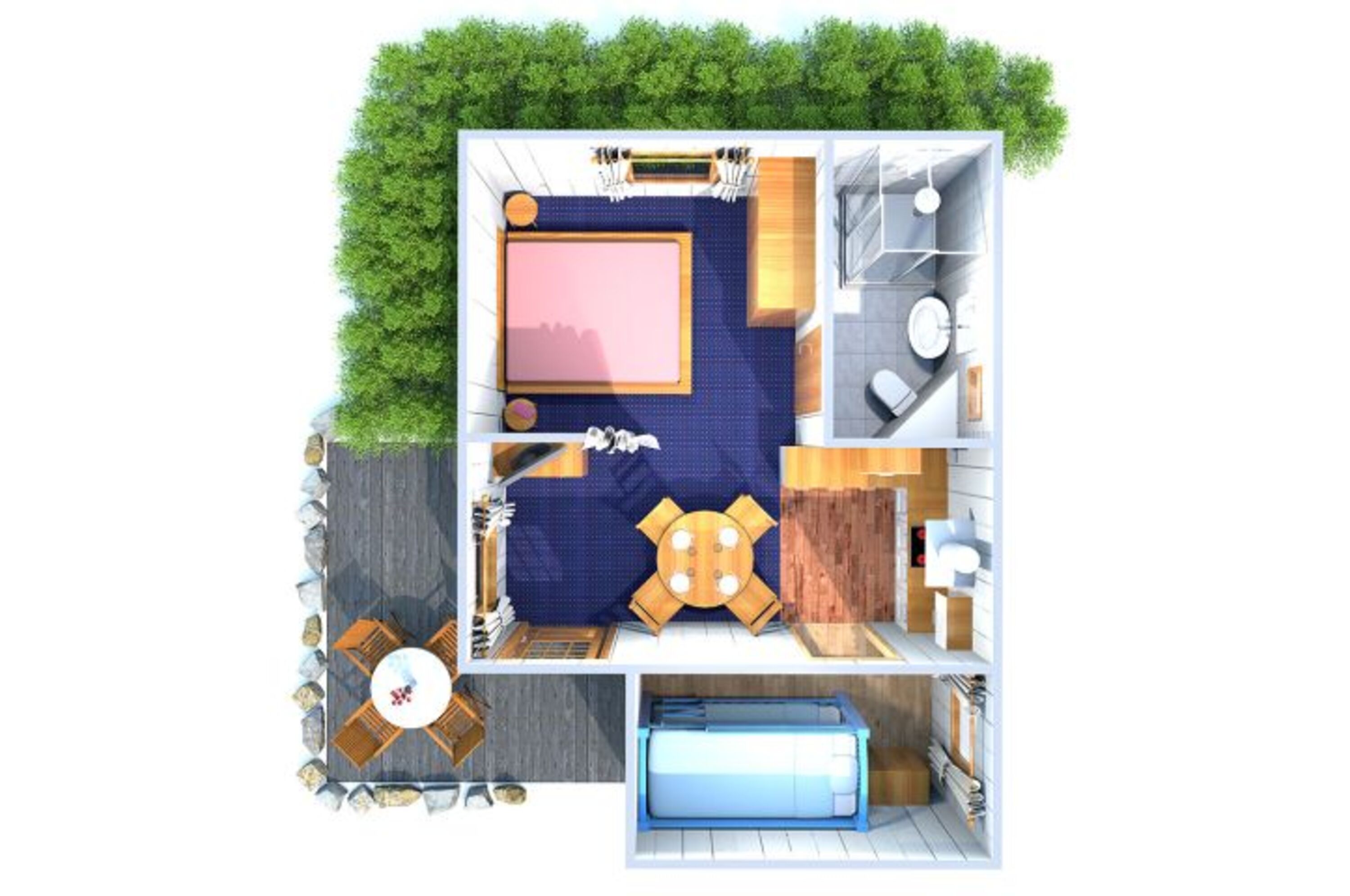 Grundriß Ferienhaus Anna