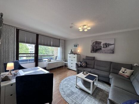 Wohnzimmer mit Schlafcouch