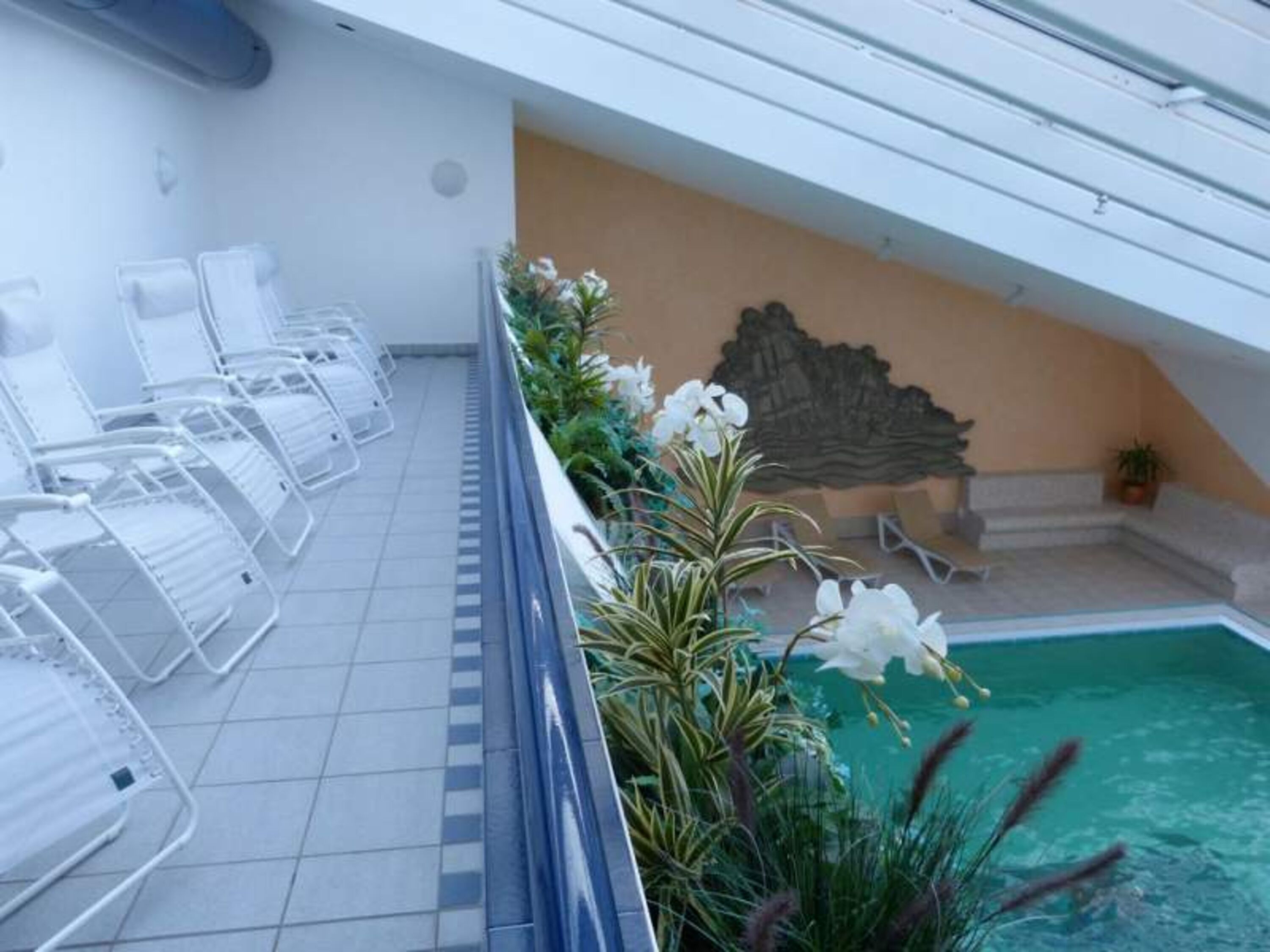 Schwimmbad und 3 Saunen im Haus