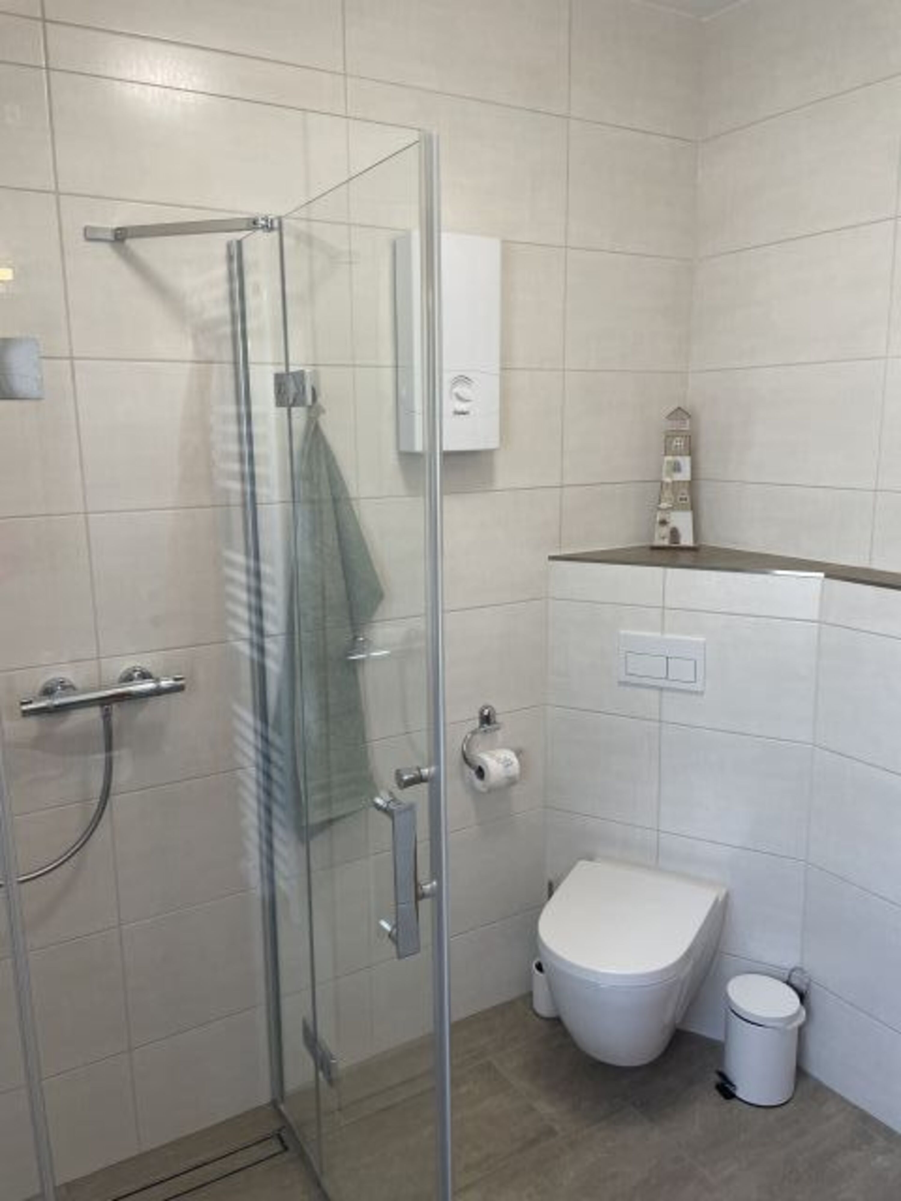 Dusche mit WC