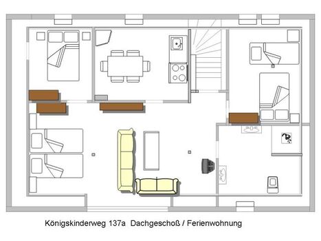 Grundriss der Fewo