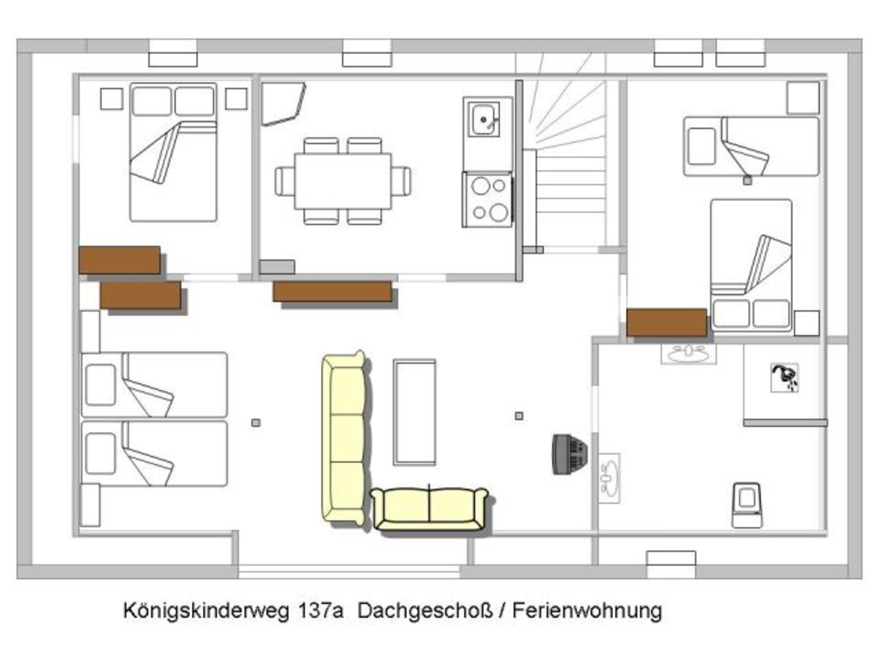 Grundriss der Fewo