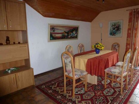 Essplatz im Wohnzimmer