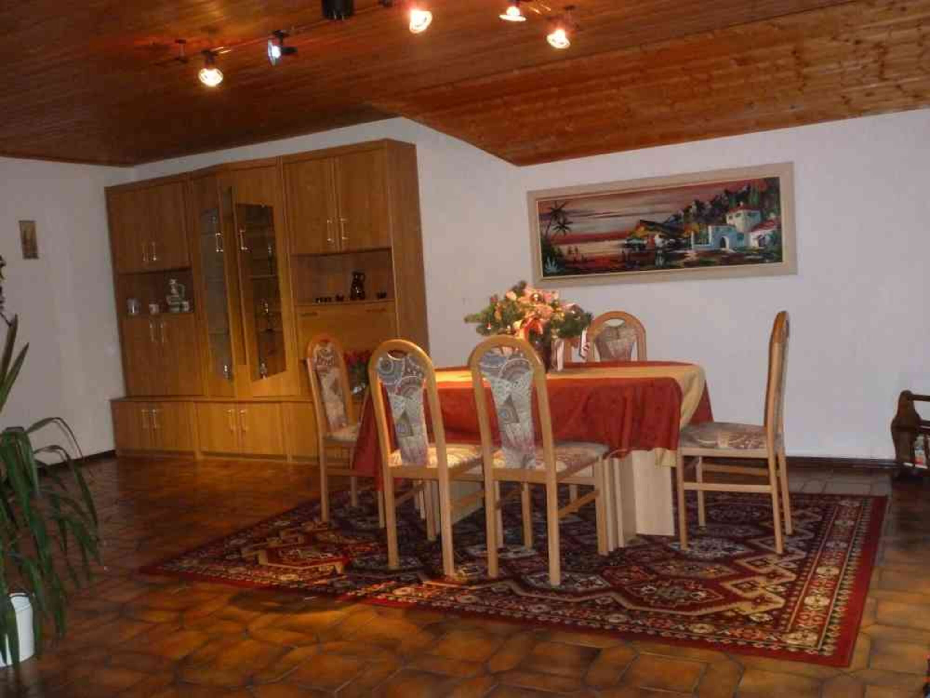 Essplatz im Wohnzimmer