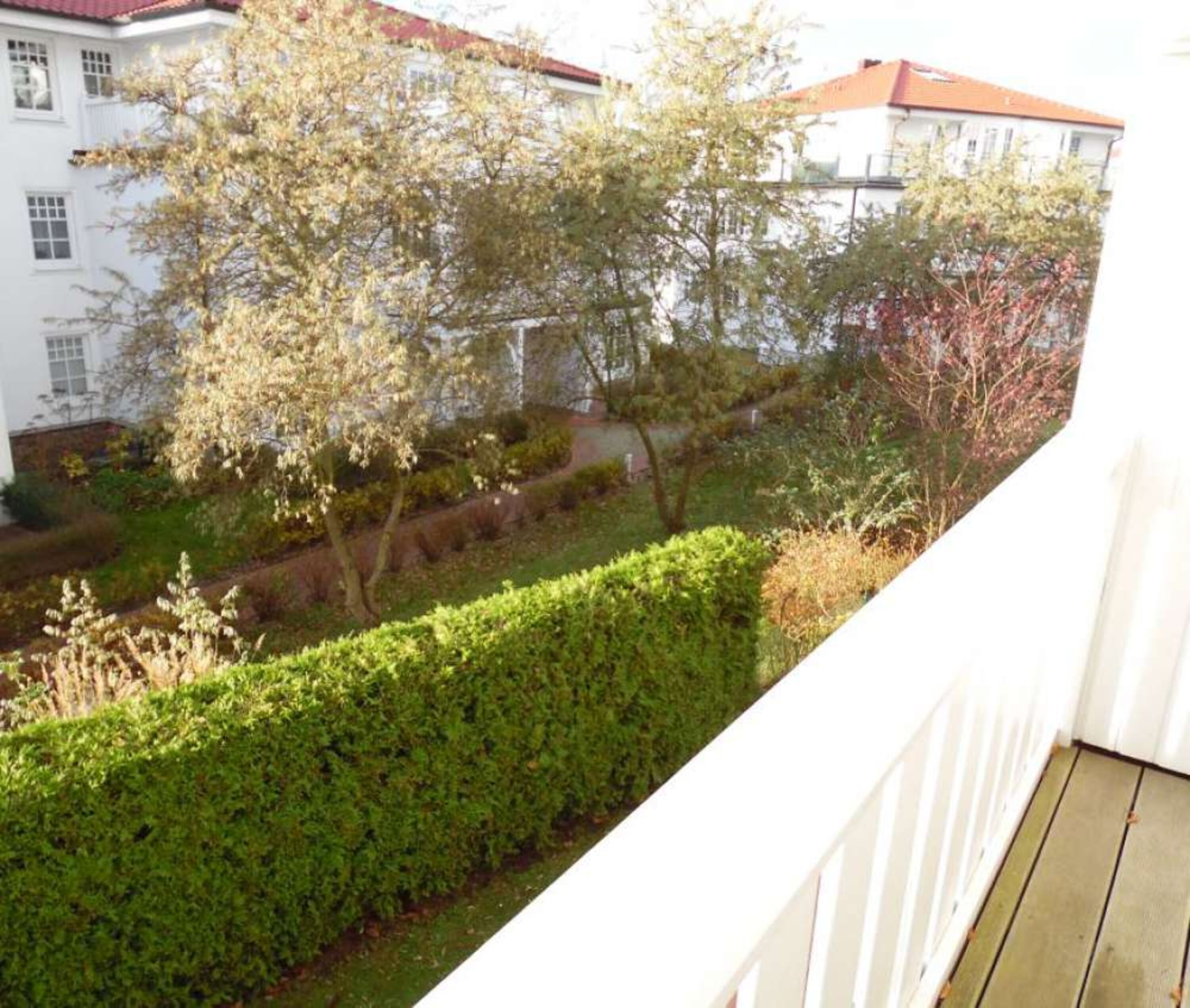 Balkonblick in den Garten