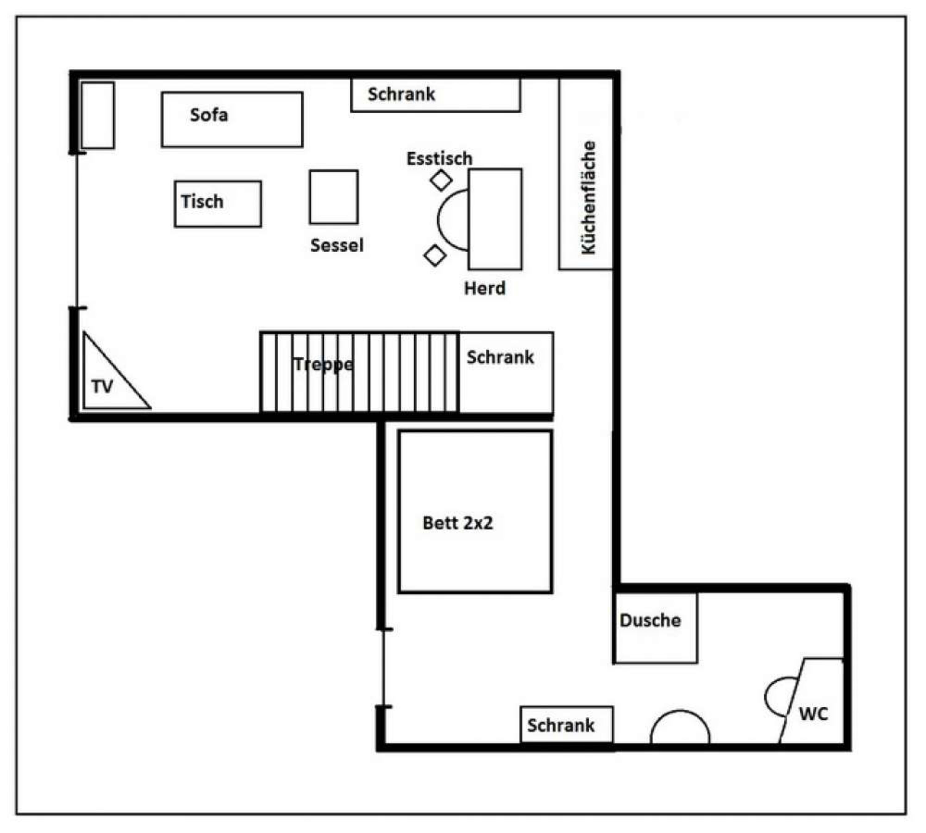 Grundriss Ferienwohnung