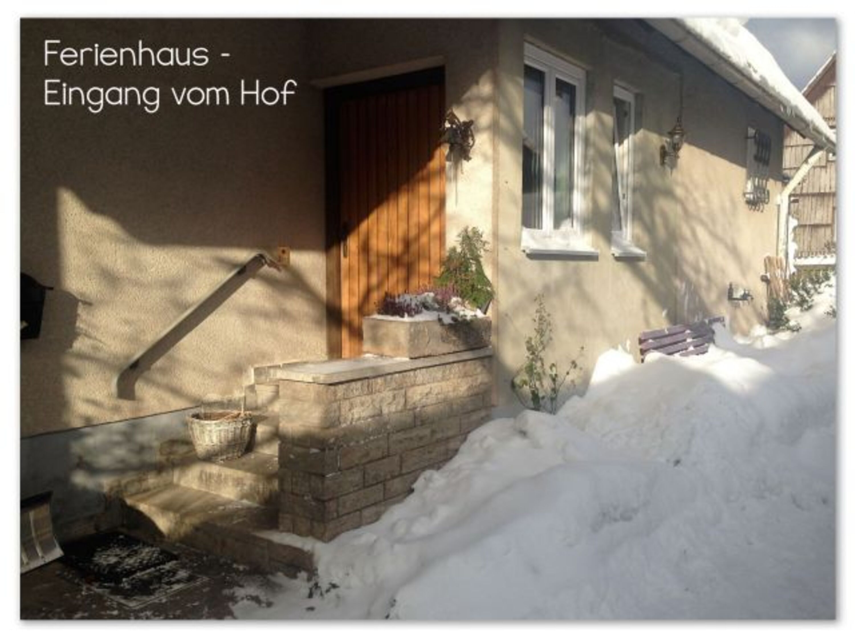 Im Winter gibts immer wieder Schnee - auf ca. 550NN