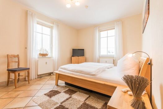 Blick ins Schlafzimmer