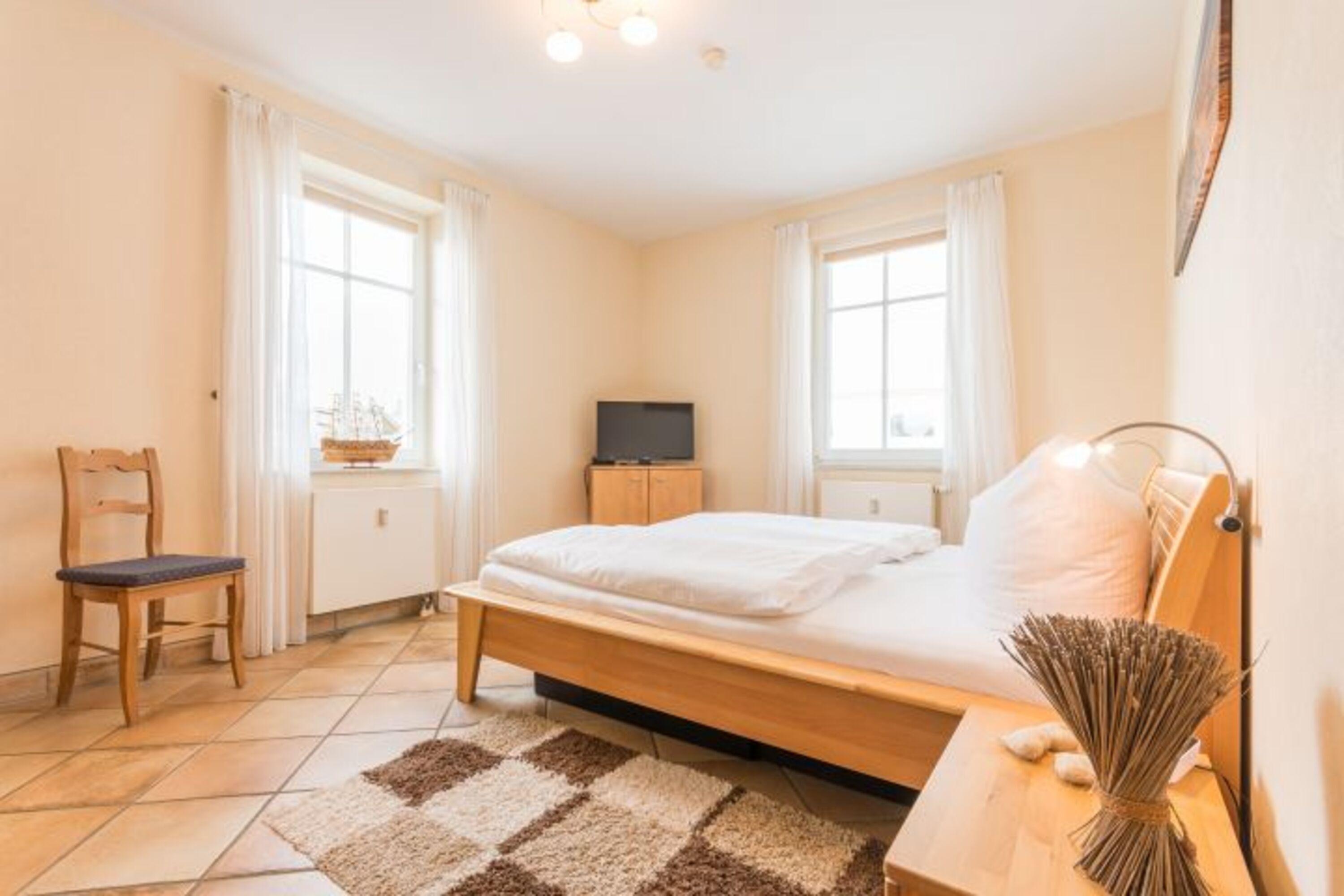 Blick ins Schlafzimmer
