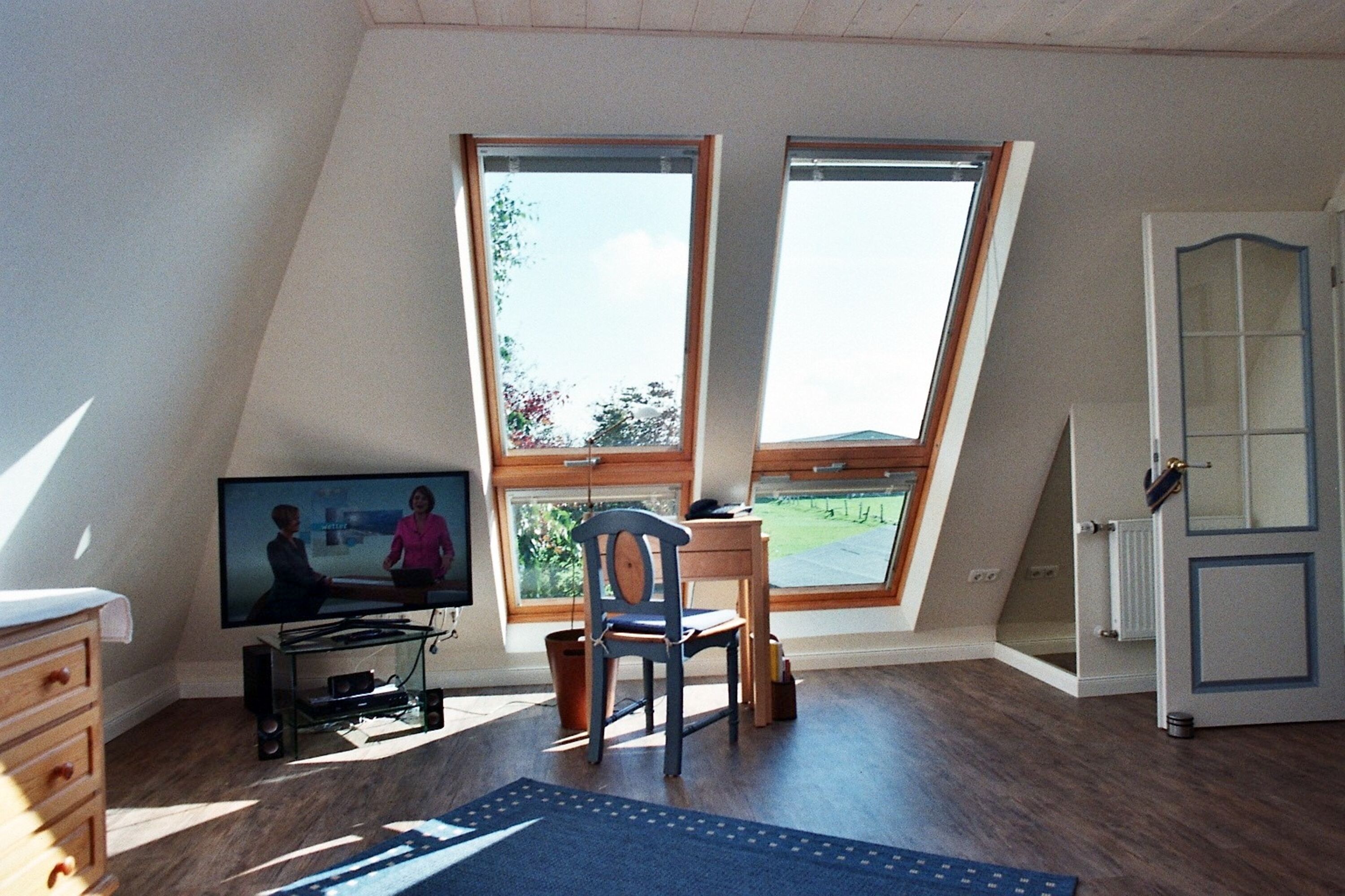Fernsehzimmer mit Blick bis Büsum