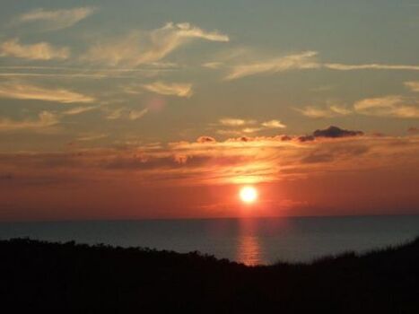 Sonnenuntergang vom Balkon 