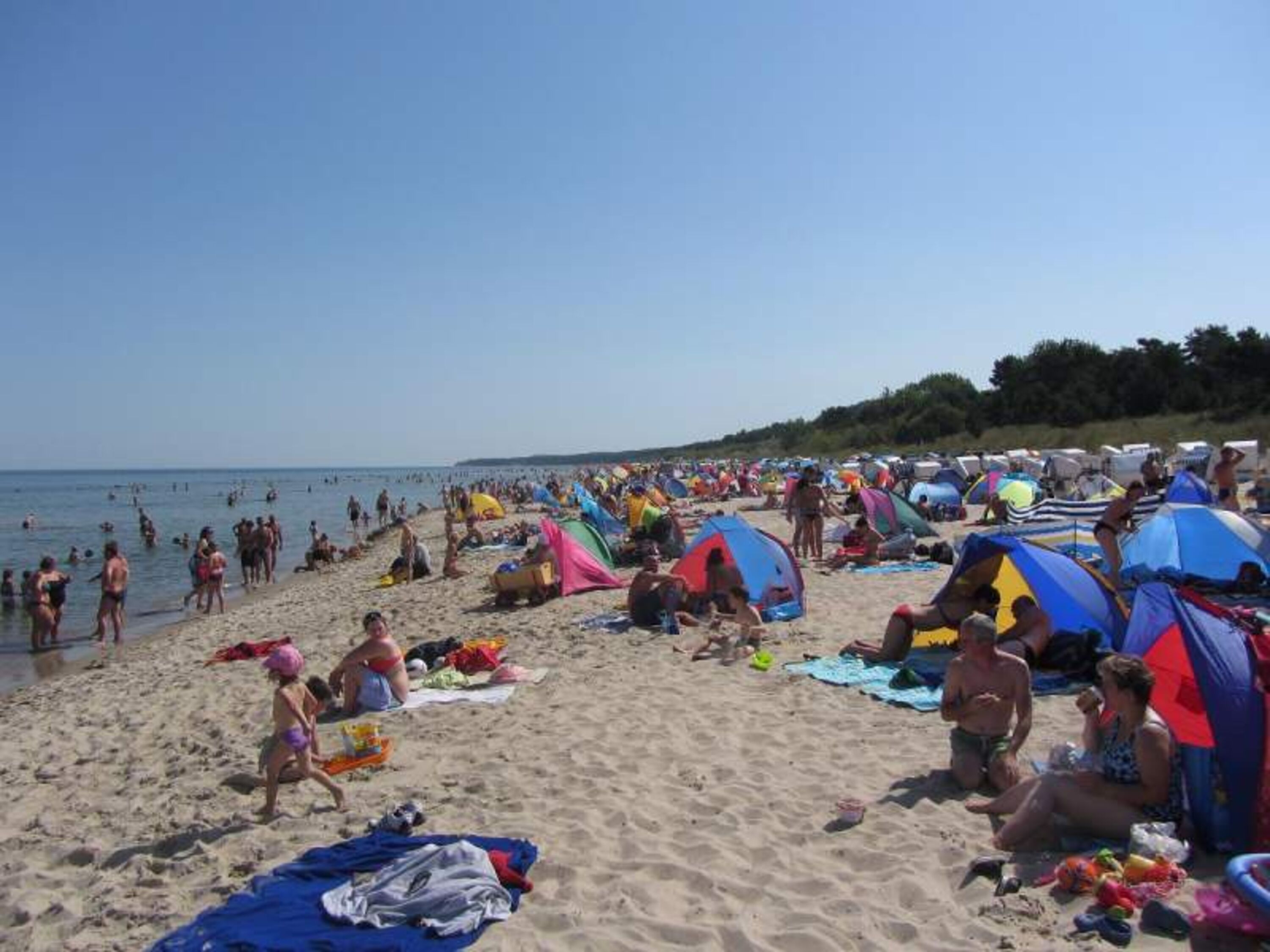 Strand im Hochsommer