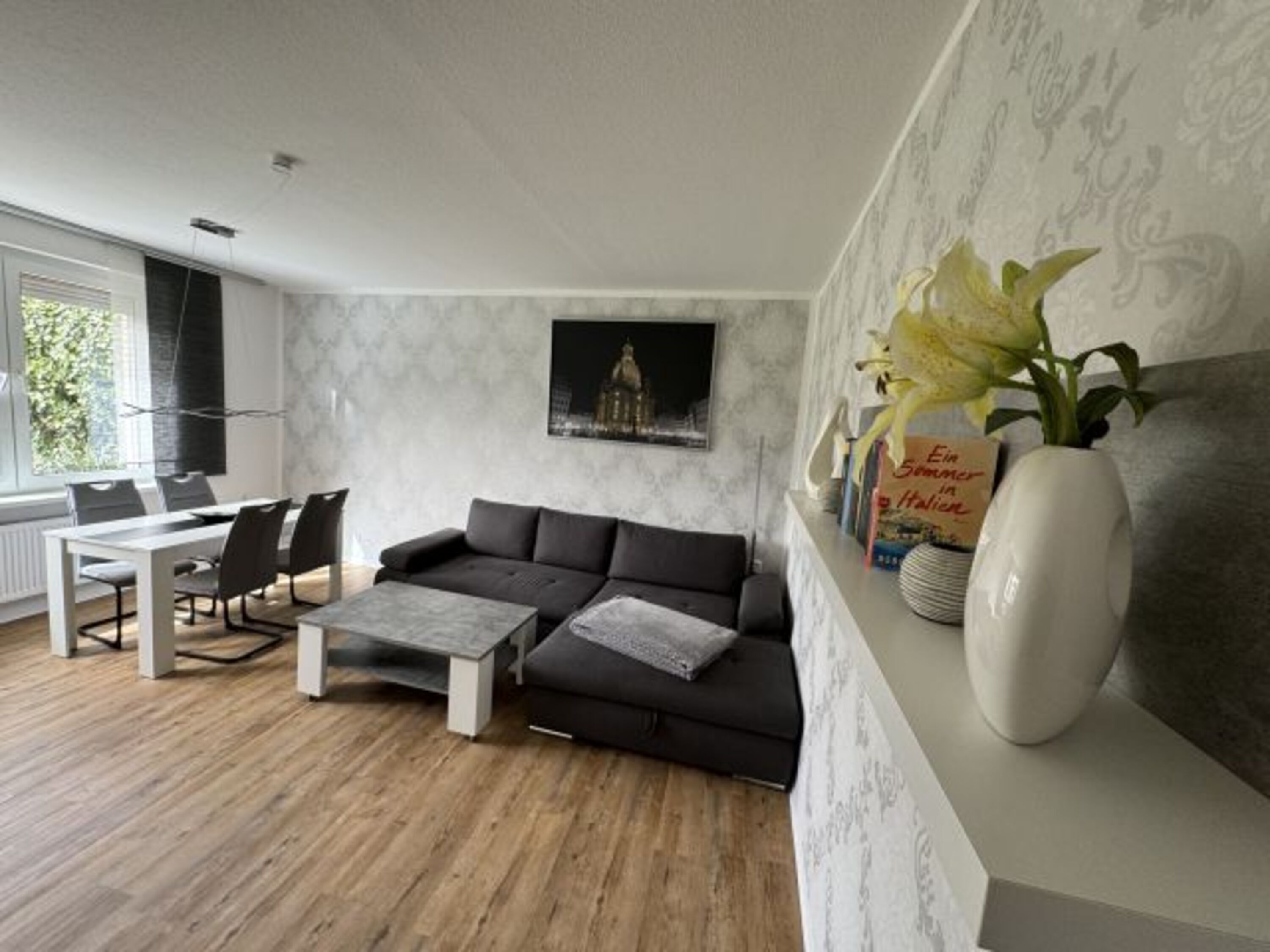 Wohnzimmer Ferienwohnung Lindenheim