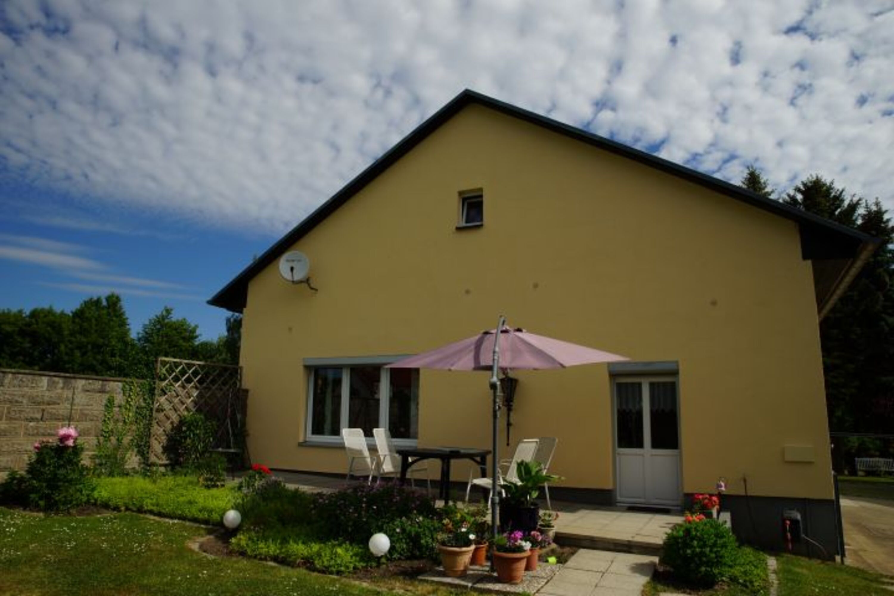 Blick auf die Terrasse
